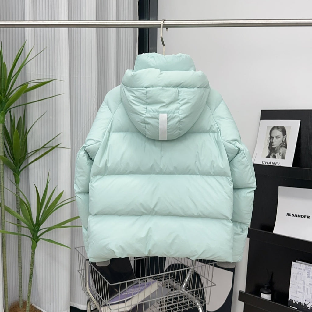 Canada Goose Hooded Puffer Jacket in Mint Green