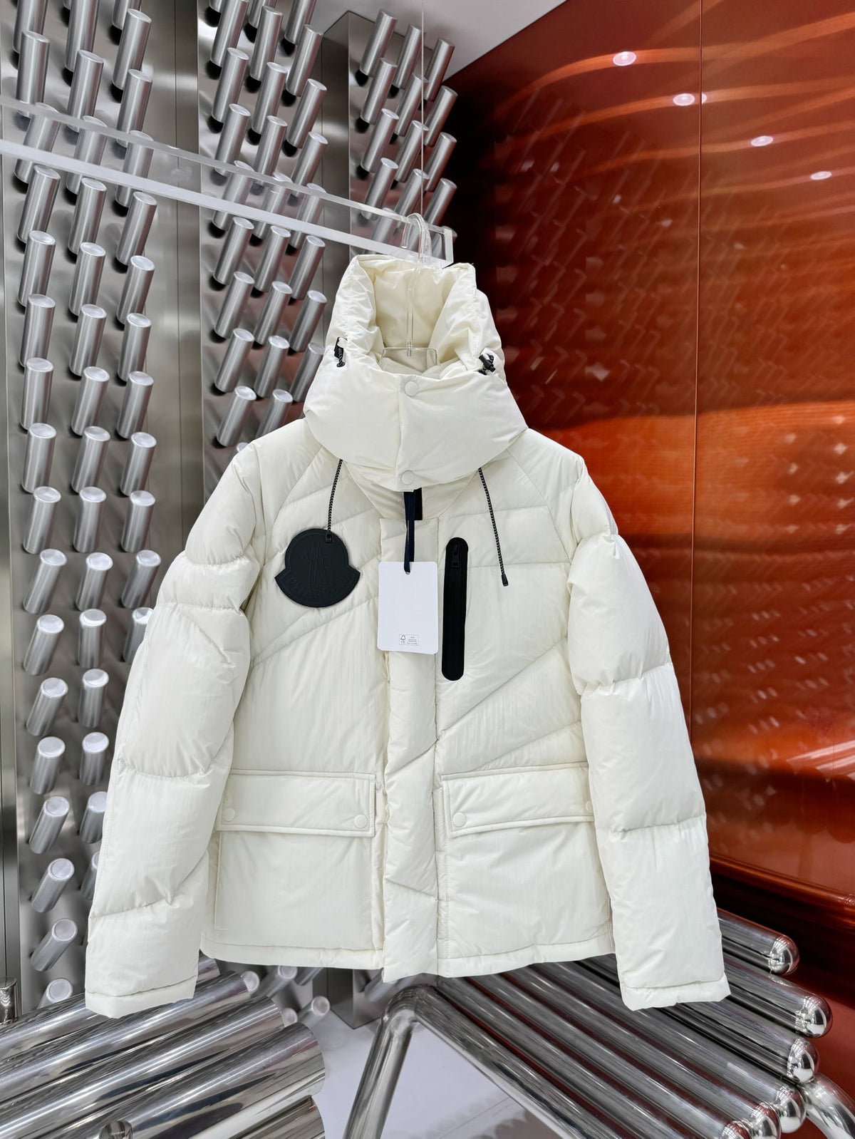 Moncler Genius Hooded Puffer Down Jacket - White