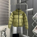 The North Face '90s-Inspired Puffer Jacket - Two-Tone Olive Green