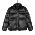 Prada Glossy Puffer Jacket with Oversized Pockets - Black