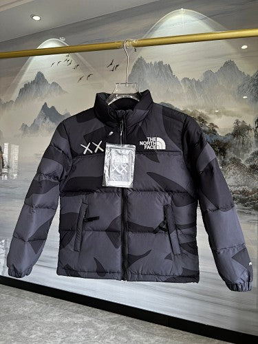 The North Face x KAWS Kids Puffer Down Jacket - Charcoal Abstract Print