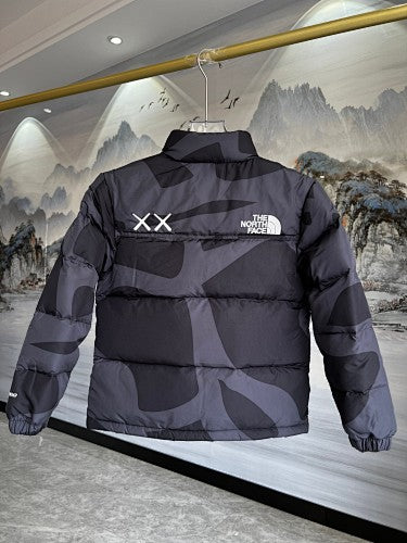 The North Face x KAWS Kids Puffer Down Jacket - Charcoal Abstract Print
