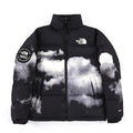 The North Face 1992 Unisex Cloud-Print Puffer Jacket - Black & White