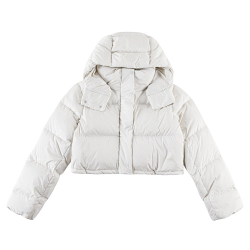 lululemon Women's Wunder Puff Cropped Hooded Jacket in White