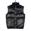 Prada Glossy Puffer Vest with Oversized Pockets - Black