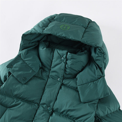 lululemon Women's Wunder Puff Hooded Puffer Jacket in Deep Green