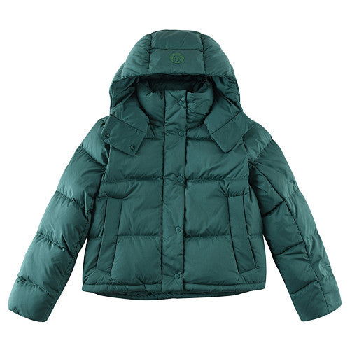 lululemon Women's Wunder Puff Hooded Puffer Jacket in Deep Green
