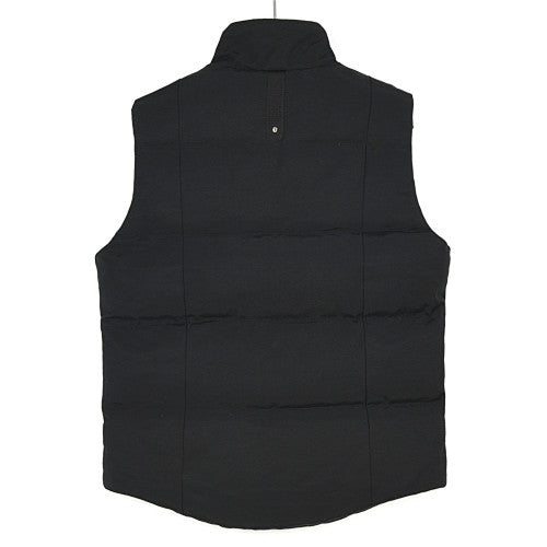 Moose Knuckles Metal Logo Studded Down Vest - Black