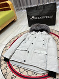 Moose Knuckles Men's Quilted Hooded Parka - White