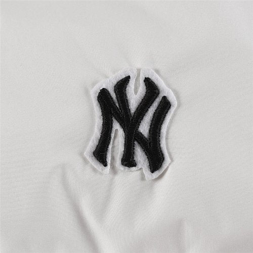 MLB New York Yankees Unisex Stand-Collar Puffer Jacket - White