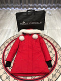 Moose Knuckles Women's Longline Hooded Parka - Red