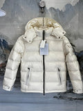 Moncler Kids' Hooded Puffer Down Jacket - Black, Pink & Cream White
