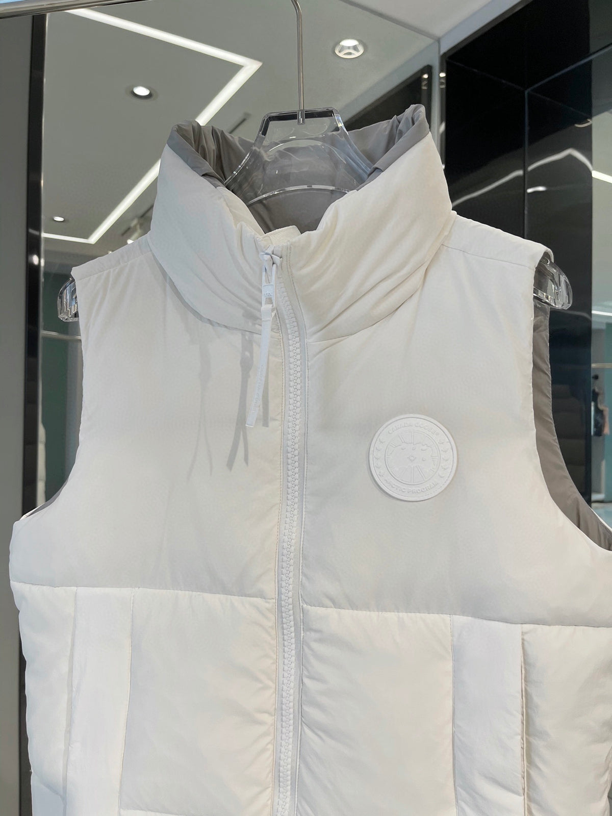 Canada Goose White Label Quilted Vest in White