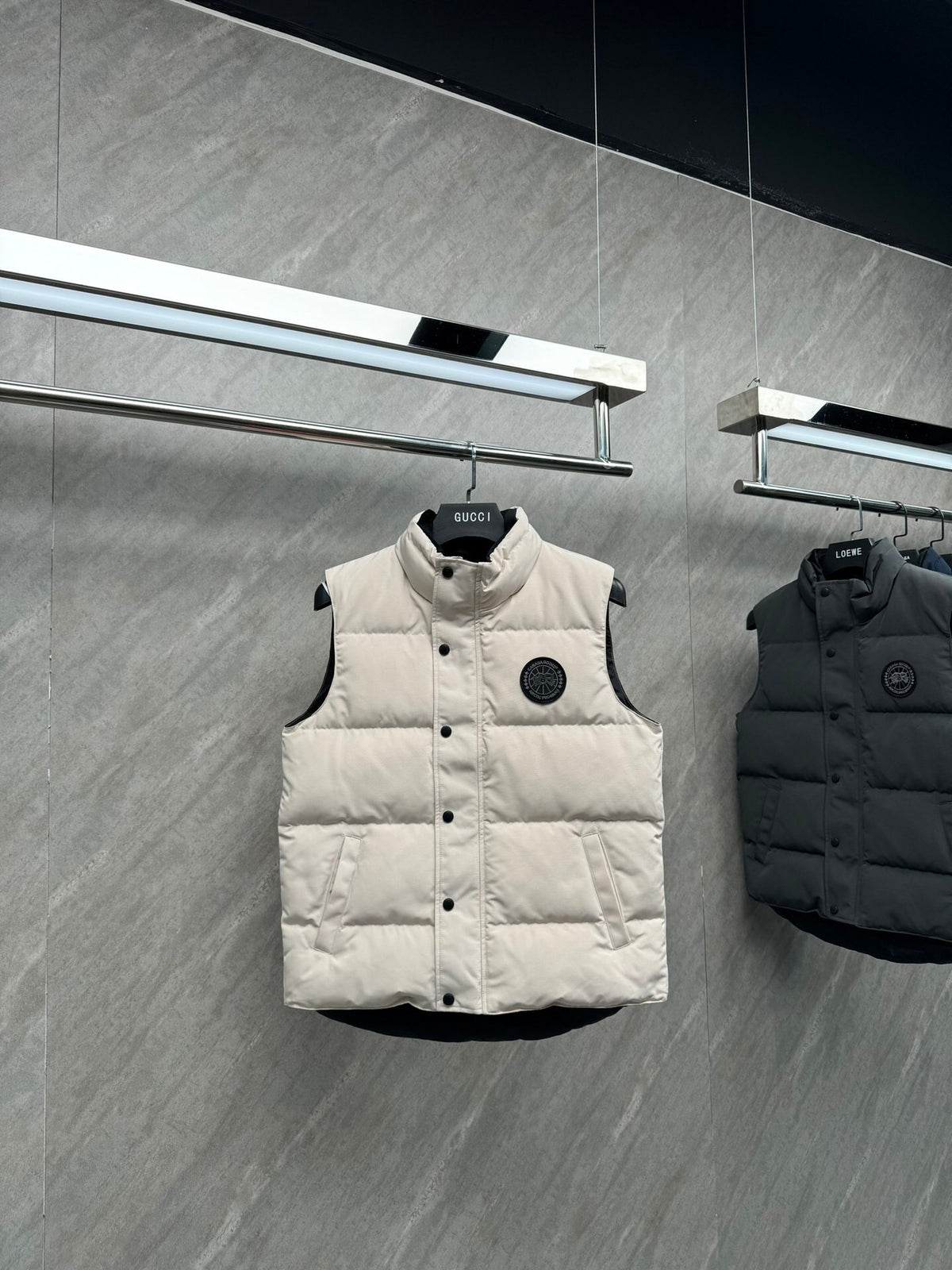 Canada Goose Black Label Quilted Vest in Cream