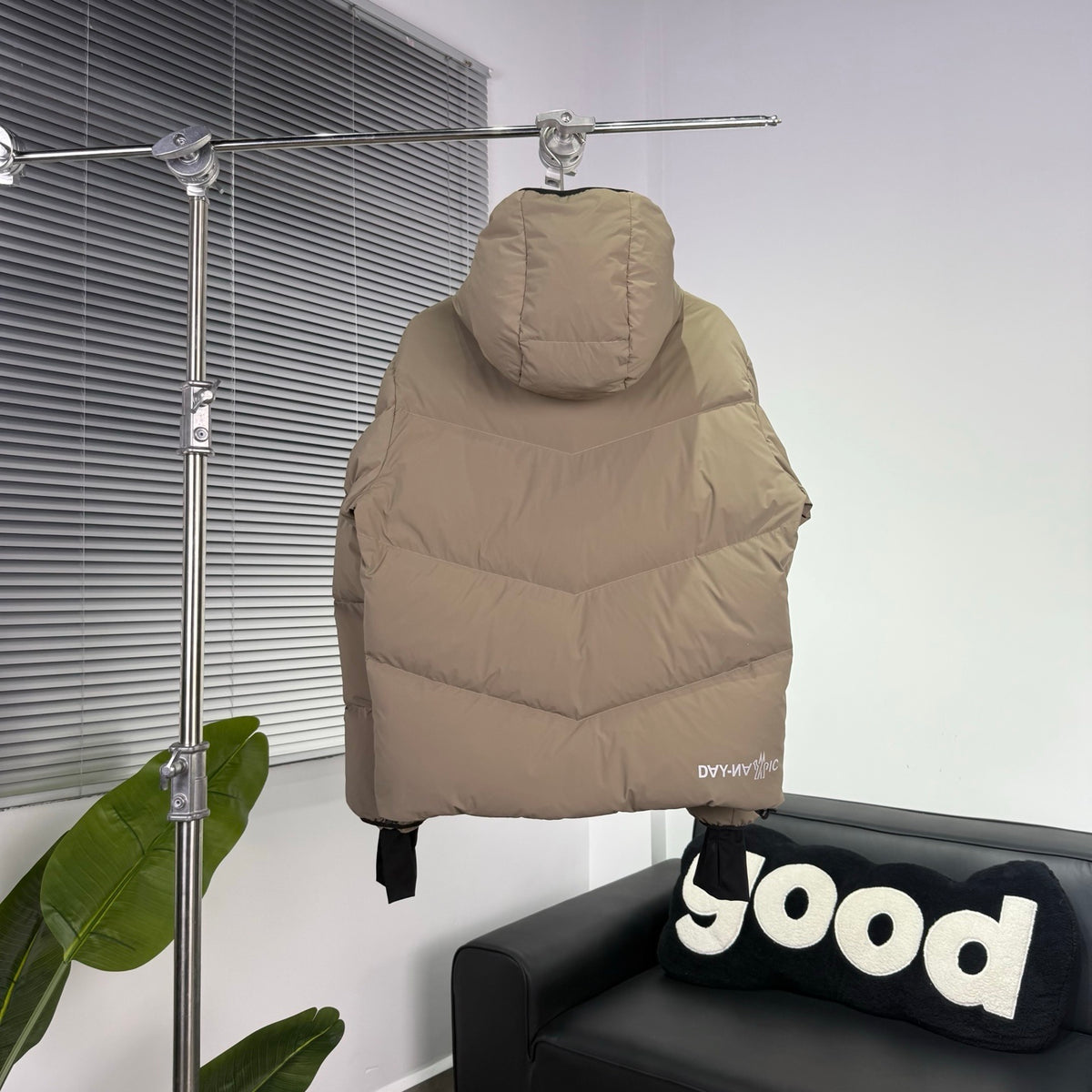 Moncler Grenoble Arcesaz Hooded Puffer Jacket in Khaki