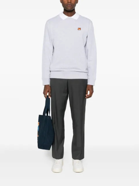 Maison Kitsuné fox-motif crew-neck sweatshirt