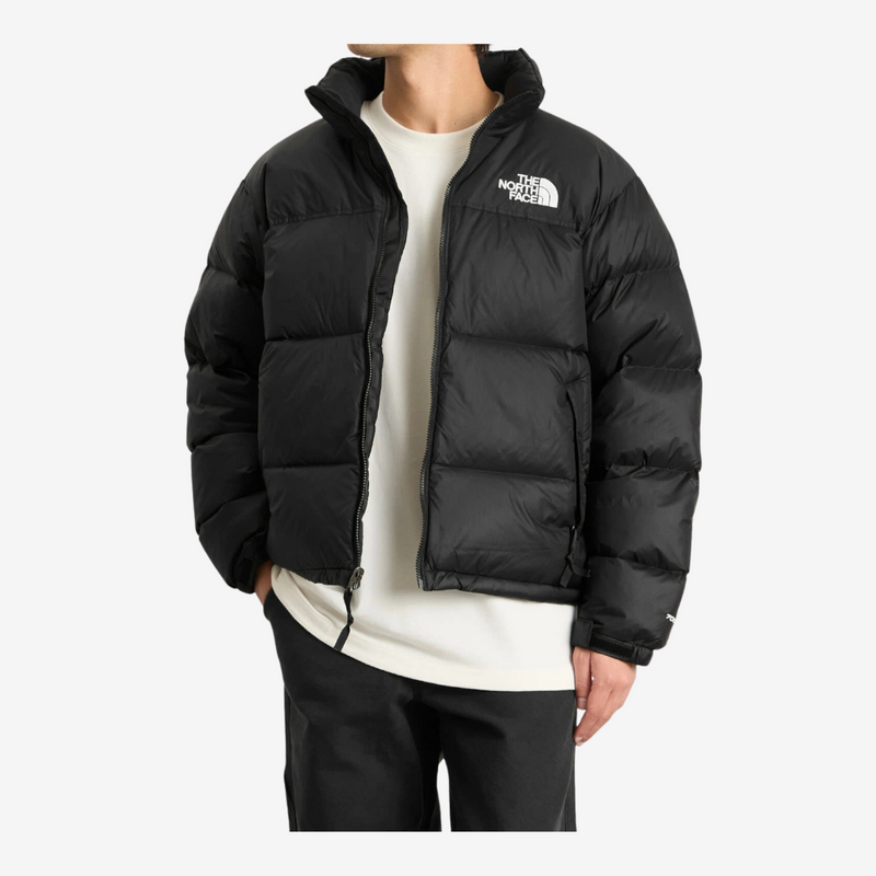 The North Face Black Stand-Collar Puffer Jacket