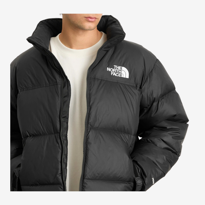 The North Face Black Stand-Collar Puffer Jacket