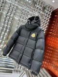 Moncler Detachable-Sleeve Hooded Puffer Jacket in Charcoal Grey