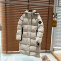 Canada Goose Women's Long Hooded Puffer Coat in Cream