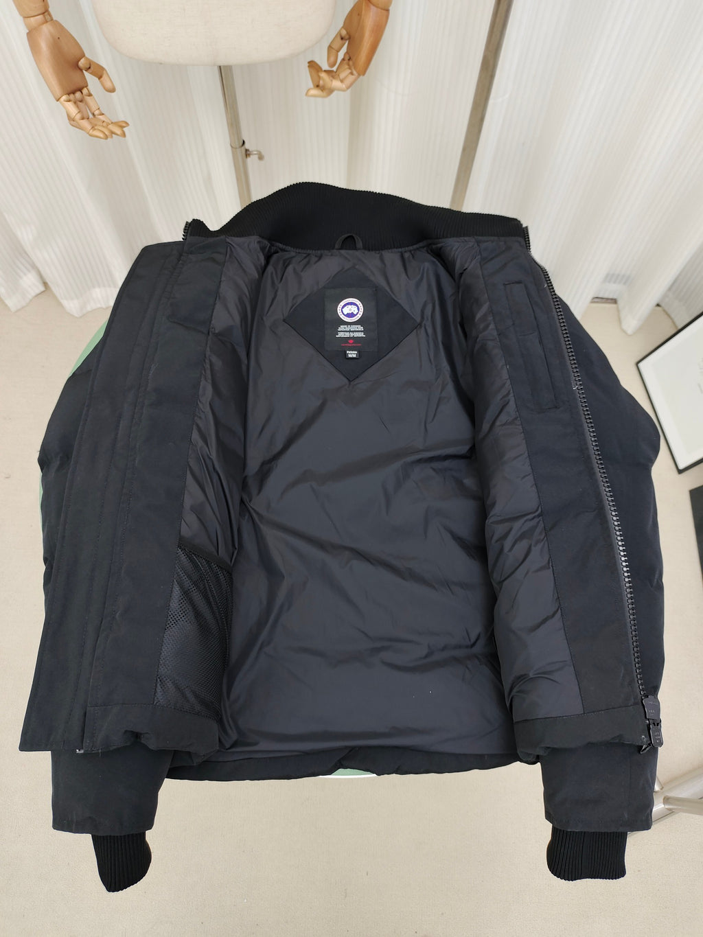 Canada Goose Quilted Zip-Up Jacket with Ribbed Stand Collar