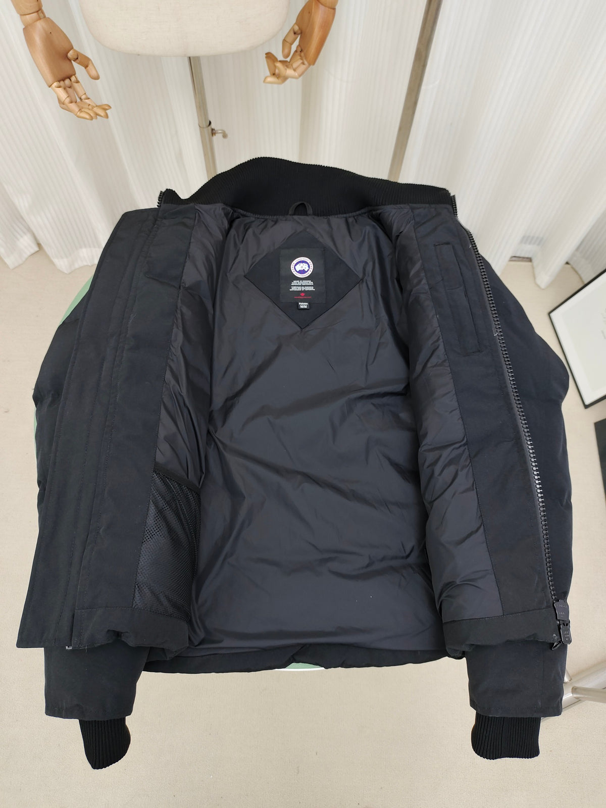 Canada Goose Quilted Zip-Up Jacket with Ribbed Stand Collar