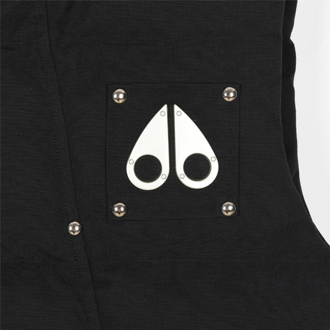 Moose Knuckles Quilted Down Vest - Black