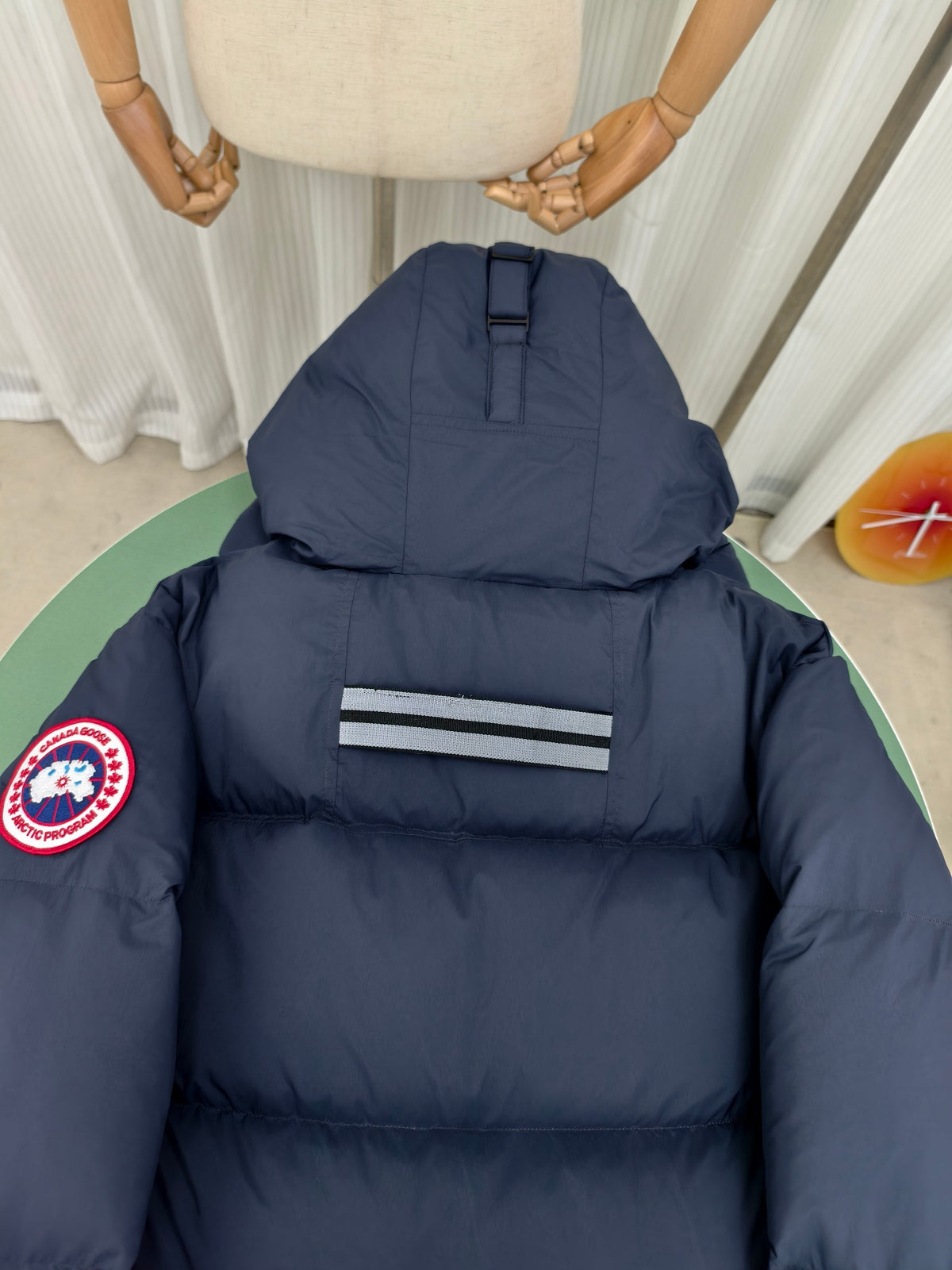Canada Goose Lawrence Hooded Puffer Jacket in Navy Blue