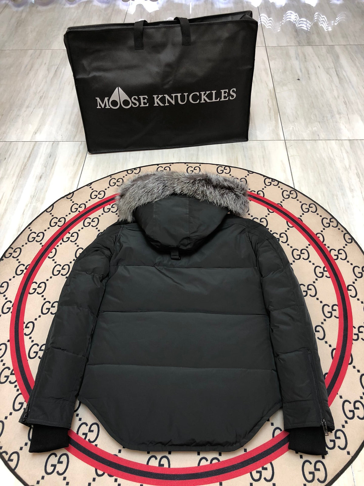 Moose Knuckles Women's Quilted Hooded Parka - Black