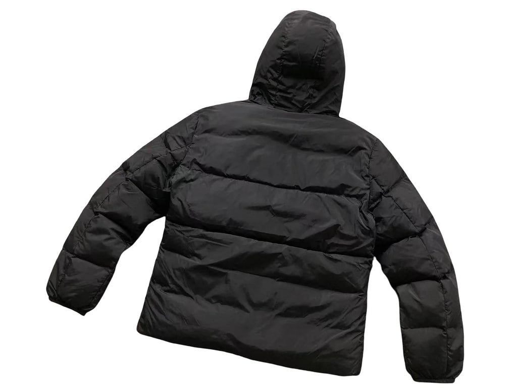 Moncler Maya Hooded Puffer Jacket - Black with Logo Hood