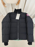 Canada Goose Quilted Zip-Up Jacket with Ribbed Stand Collar