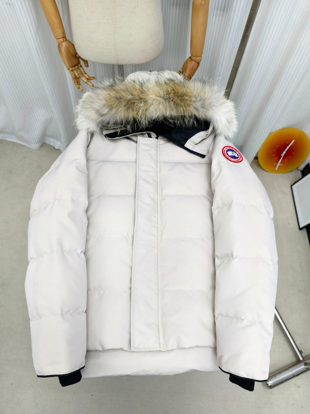Canada Goose Wyndham Hooded Puffer Jacket in White