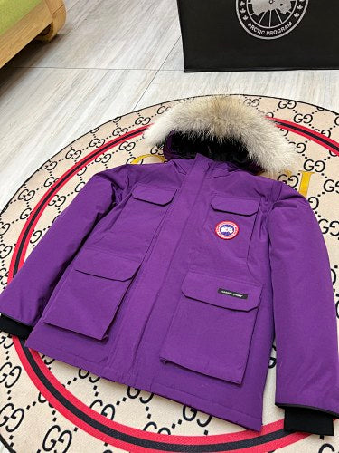 Canada Goose Kids' Unisex Hooded Parka in Purple