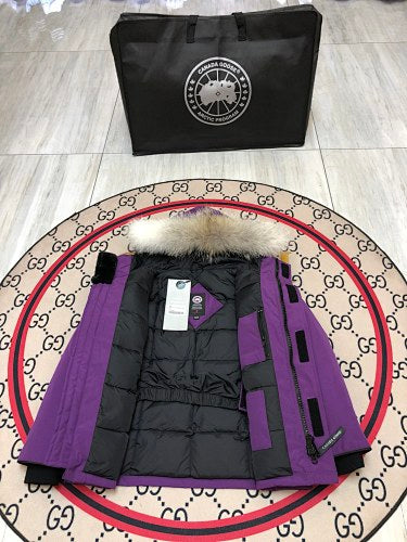 Canada Goose Kids' Unisex Hooded Parka in Purple