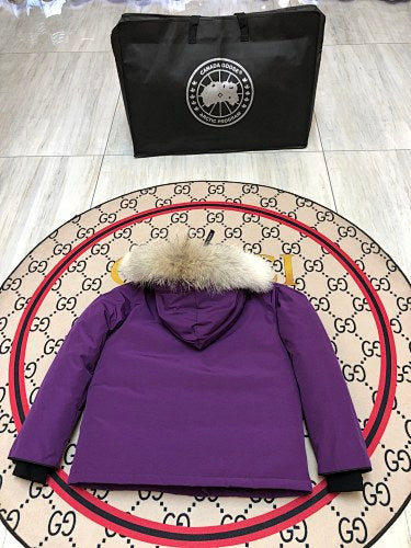 Canada Goose Kids' Unisex Hooded Parka in Purple