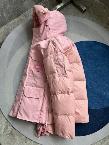 Canada Goose Hooded Utility Jacket in Pink