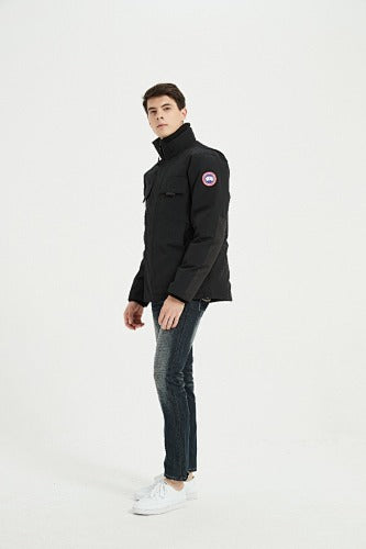 Canada Goose Stand-Collar Jacket in Black