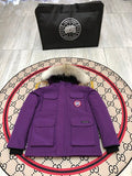 Canada Goose Kids' Unisex Hooded Parka in Purple