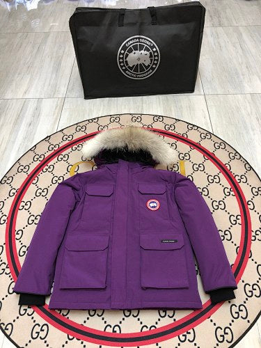 Canada Goose Kids' Unisex Hooded Parka in Purple
