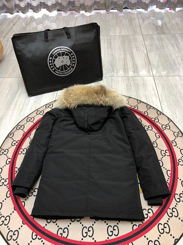 Canada Goose Unisex Hooded Parka in Black