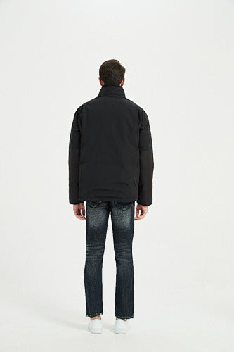 Canada Goose Stand-Collar Jacket in Black