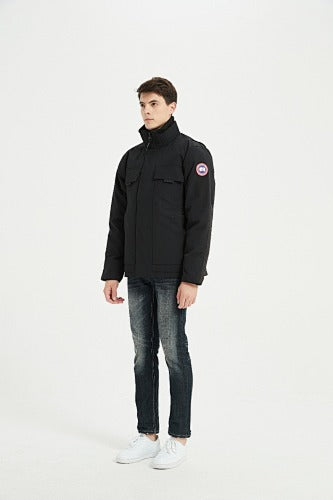 Canada Goose Stand-Collar Jacket in Black