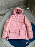 Canada Goose Hooded Utility Jacket in Pink
