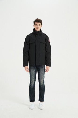 Canada Goose Stand-Collar Jacket in Black