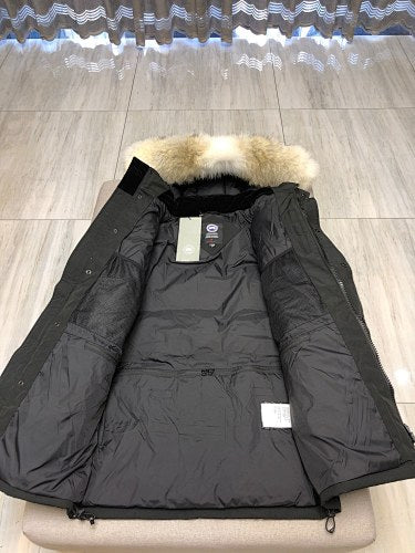 Canada Goose Quilted Hooded Parka in Black