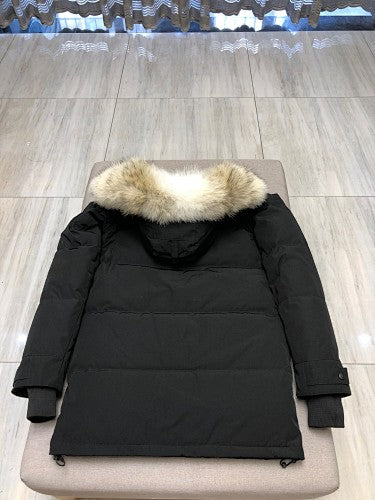 Canada Goose Quilted Hooded Parka in Black
