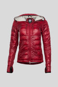 Canada Goose HyBridge Lite Hooded Quilted Jacket in Red